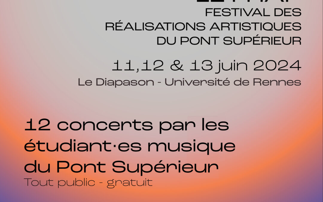 Le FRAP / Festival des réalisations artistiques du Pont Supérieur